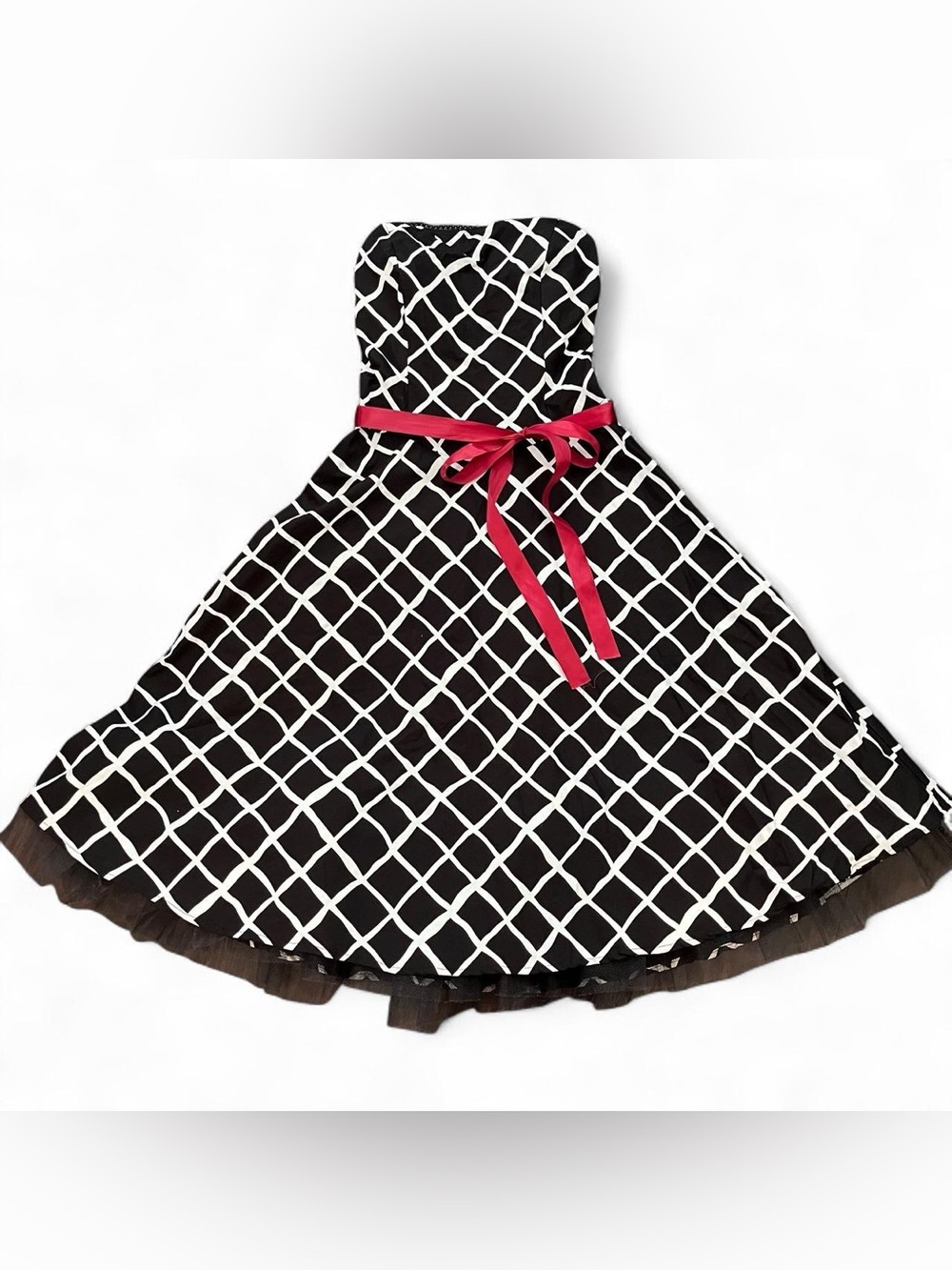 Vintage Ruby Rox Black White Pinup Dress